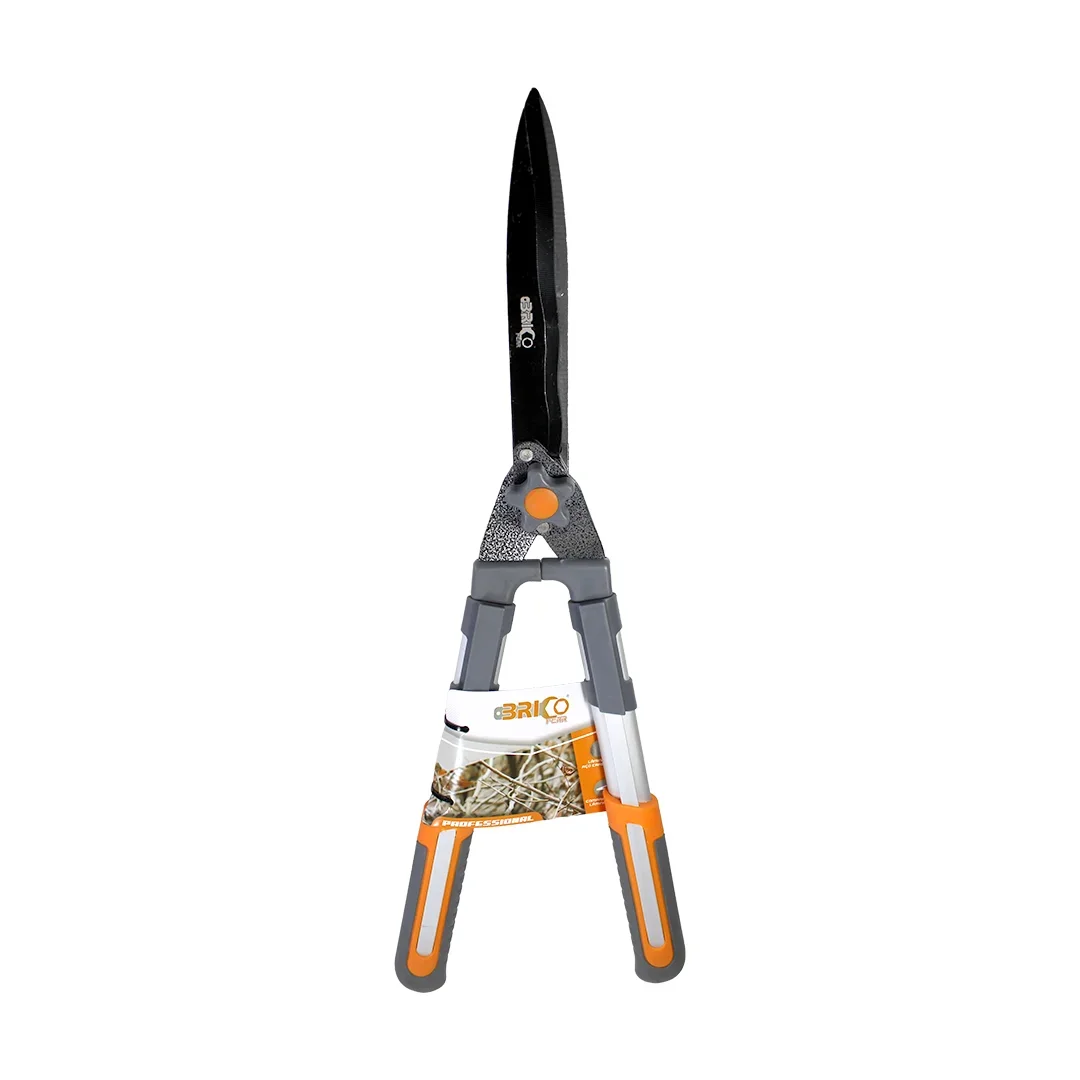 Tesoura corta-sebes manual de 58 cm com lâminas compridas